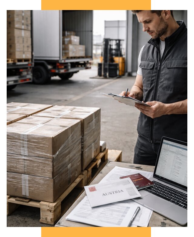 Доставка в Австрию от 65845 р. Логистика и экспорт СетСервис-Элк