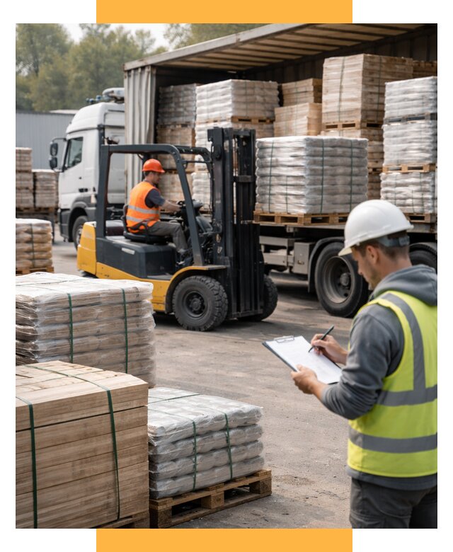 Перевозка строительных материалов от 5572 р. | СетСервис-Элк