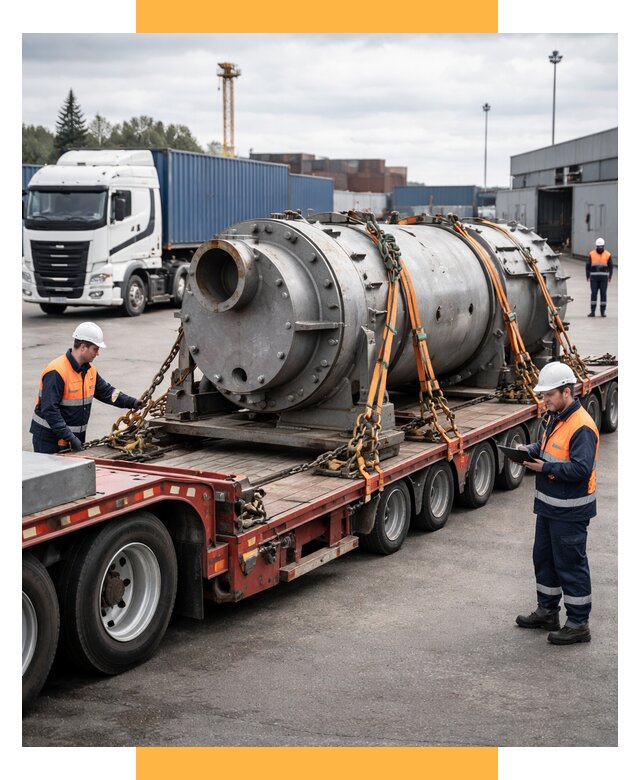 Перевозка тяжеловесных грузов под ключ от 151950 р. | СетСервис-Элк